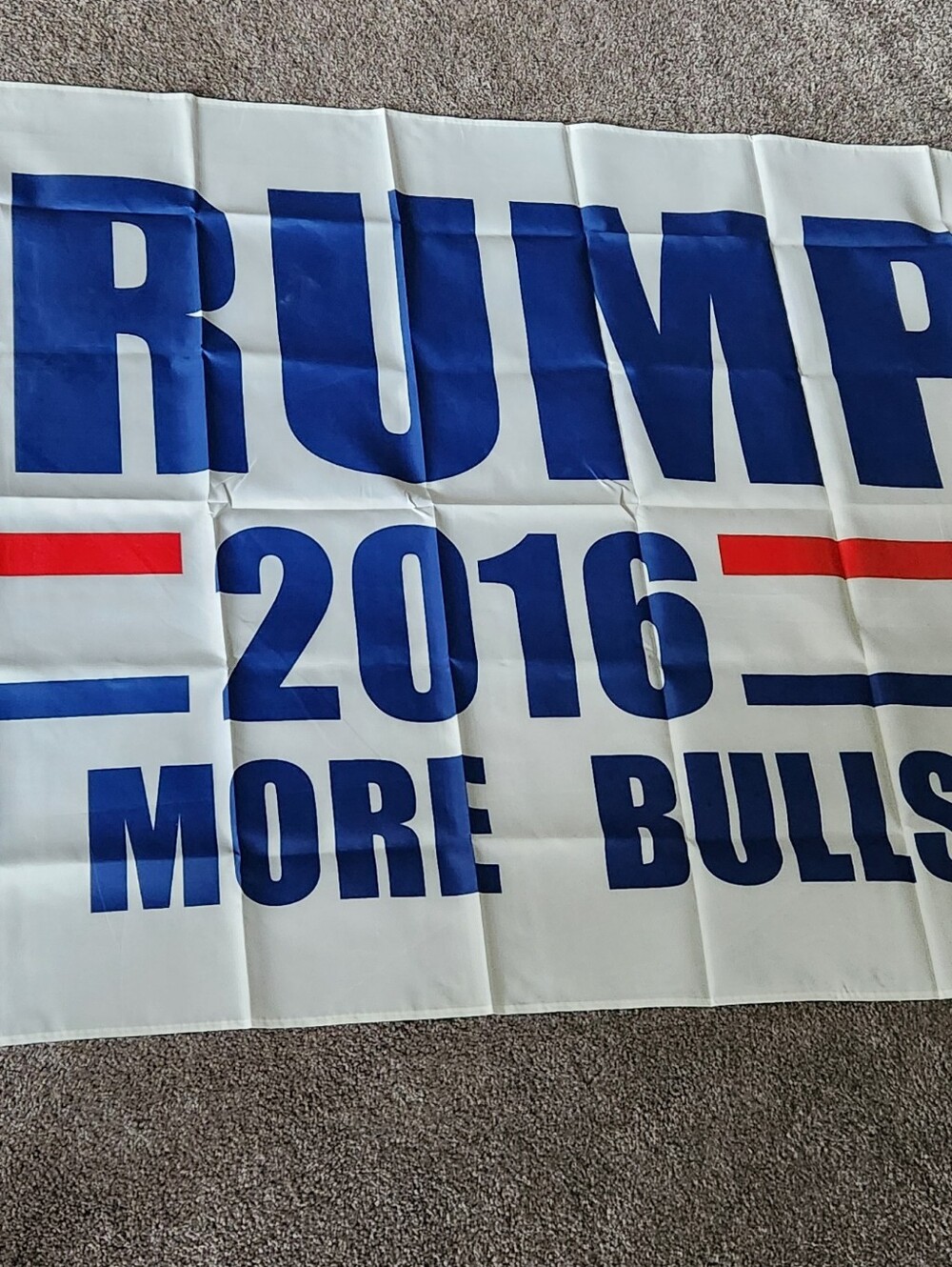 Brand New PRESIDENT DONALD TRUMP NO MORE BULL*** 2016 Flag Huge 3X5 Foot